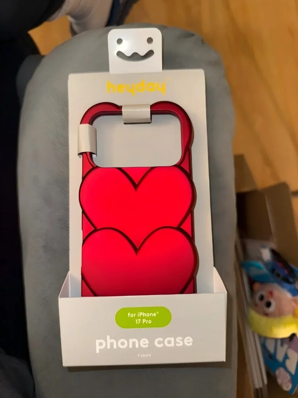 Red hearts IPhone 17 pro case